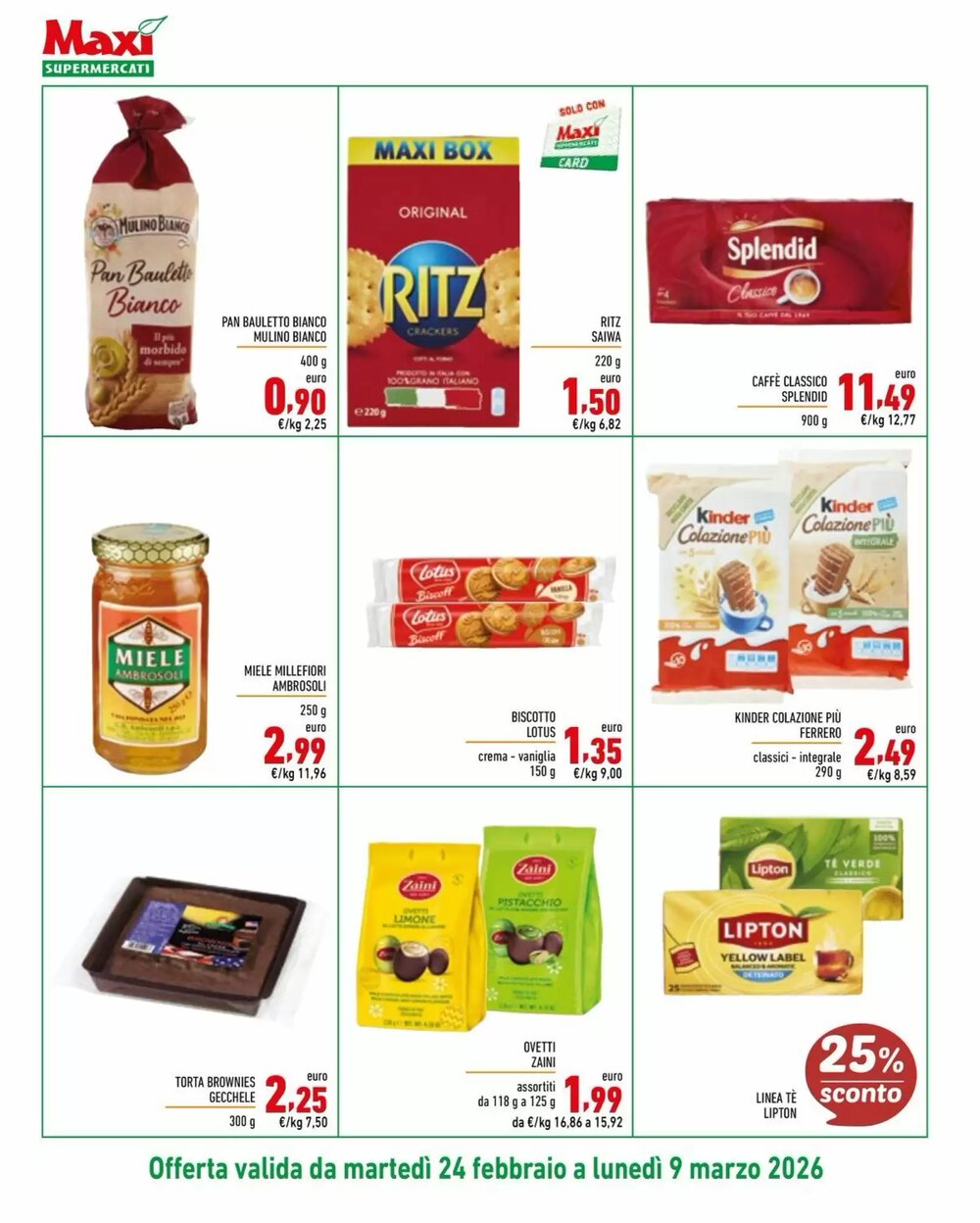 Volantino promozionale Maxi Supermercati  valide dal 24/02/2026 - Pagina 10.