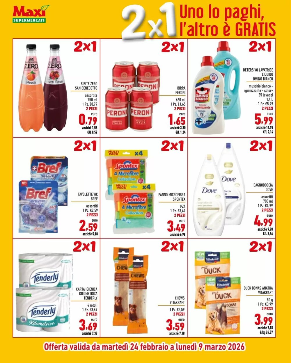 Volantino promozionale Maxi Supermercati  valide dal 24/02/2026 - Pagina 4.