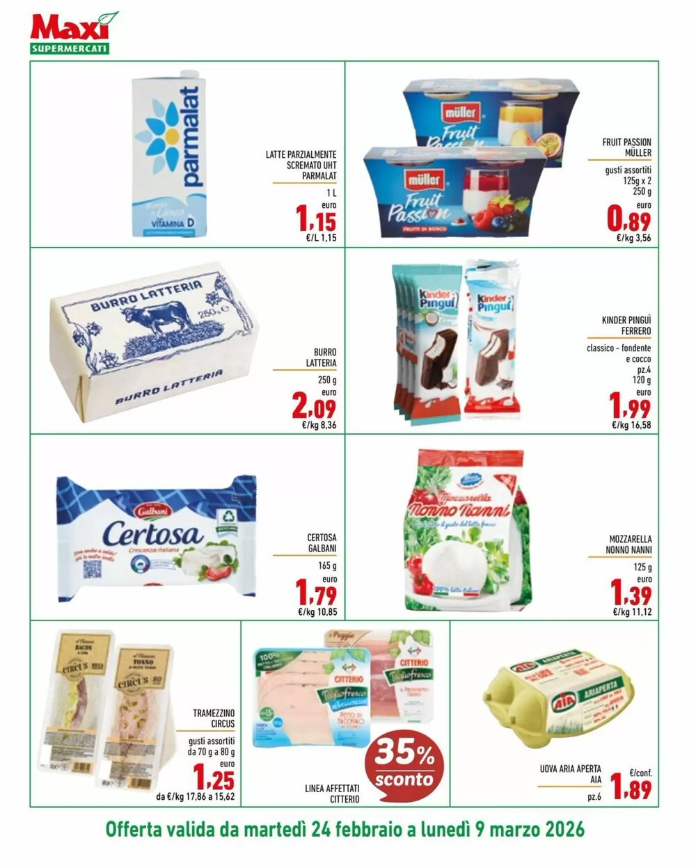 Volantino promozionale Maxi Supermercati  valide dal 24/02/2026 - Pagina 8.