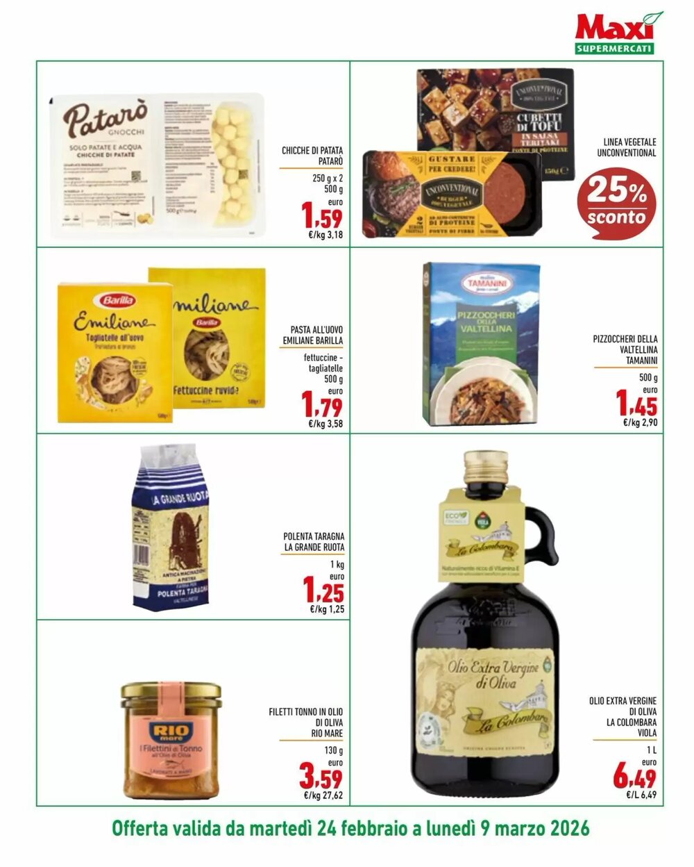 Volantino promozionale Maxi Supermercati  valide dal 24/02/2026 - Pagina 9.