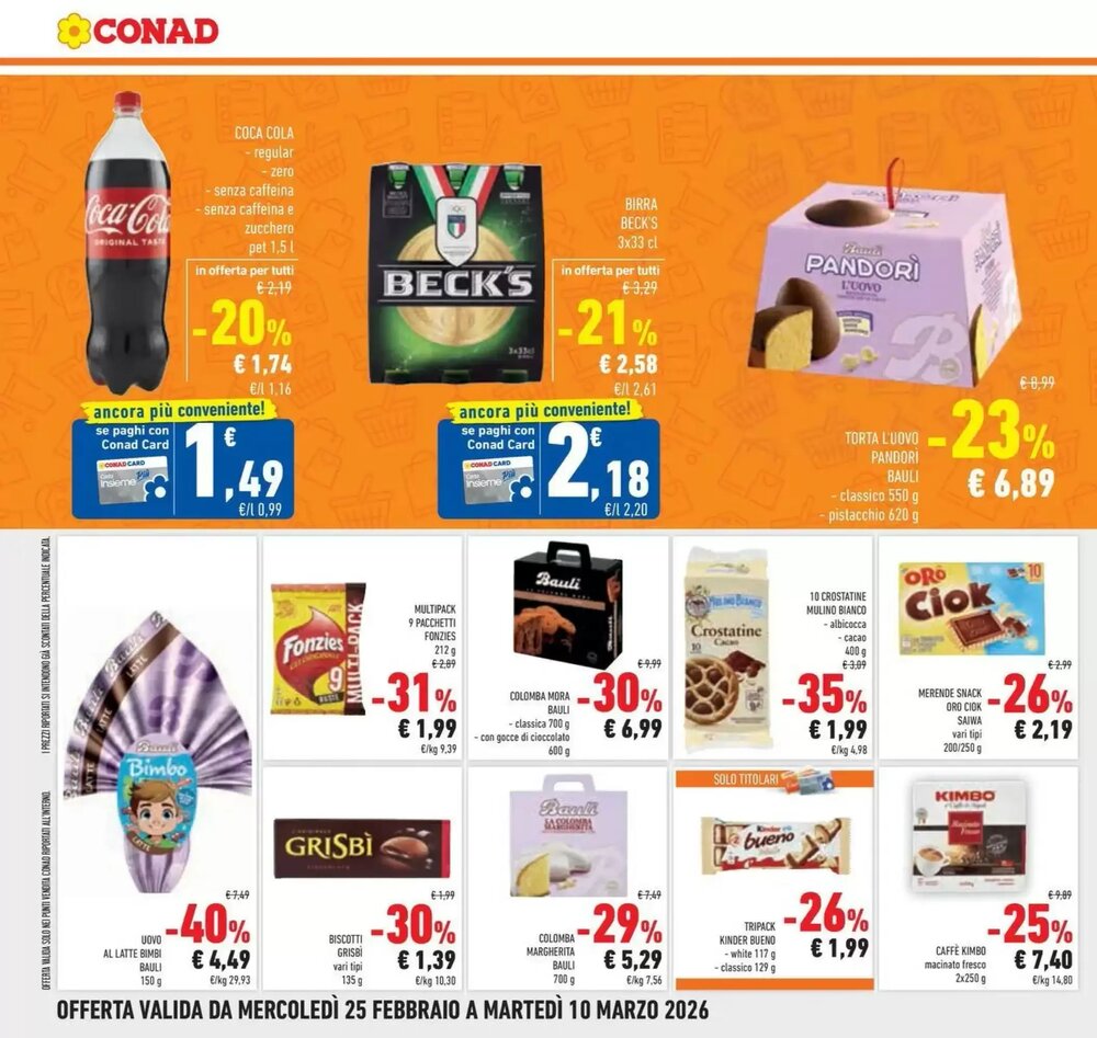 Volantino promozionale Conad  valide dal 24/02/2026 - Pagina 18.