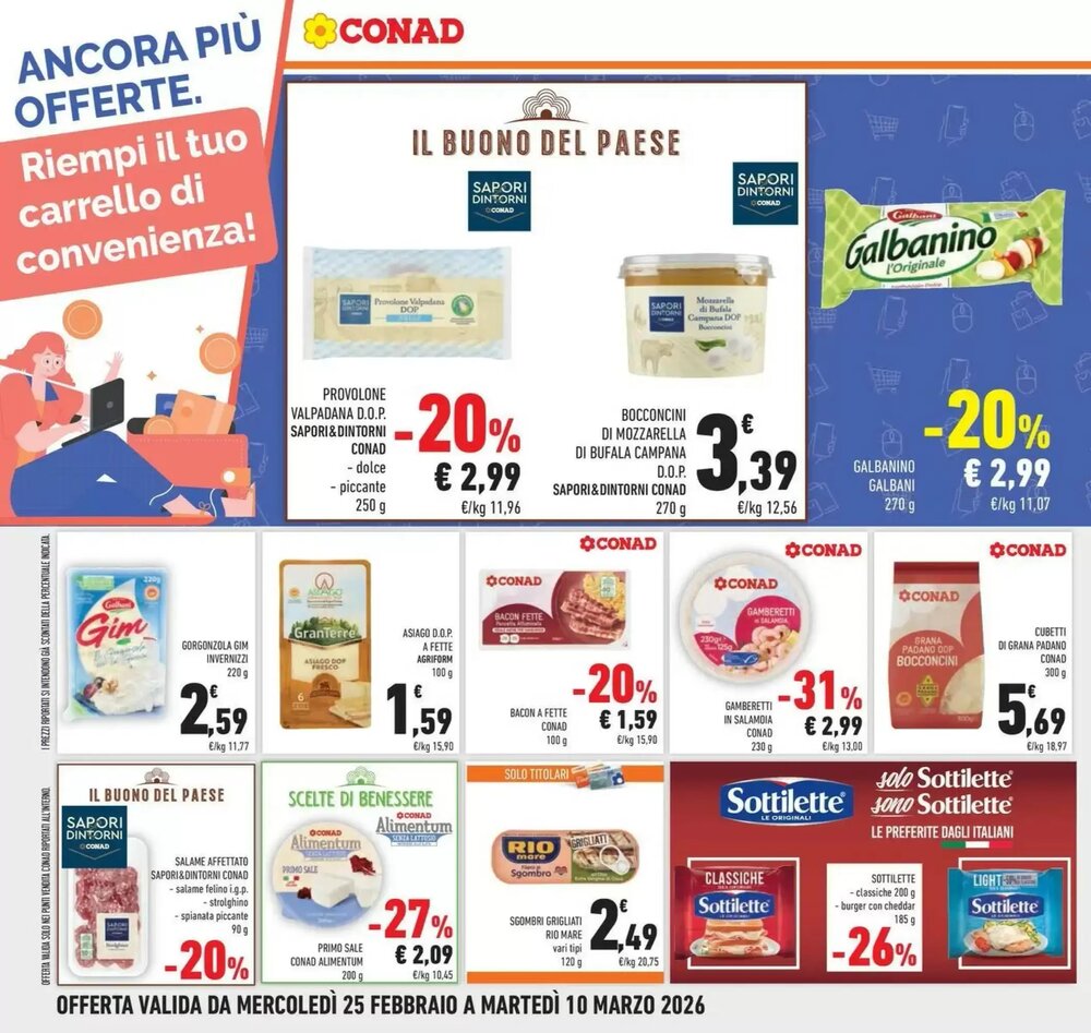 Volantino promozionale Conad  valide dal 24/02/2026 - Pagina 24.