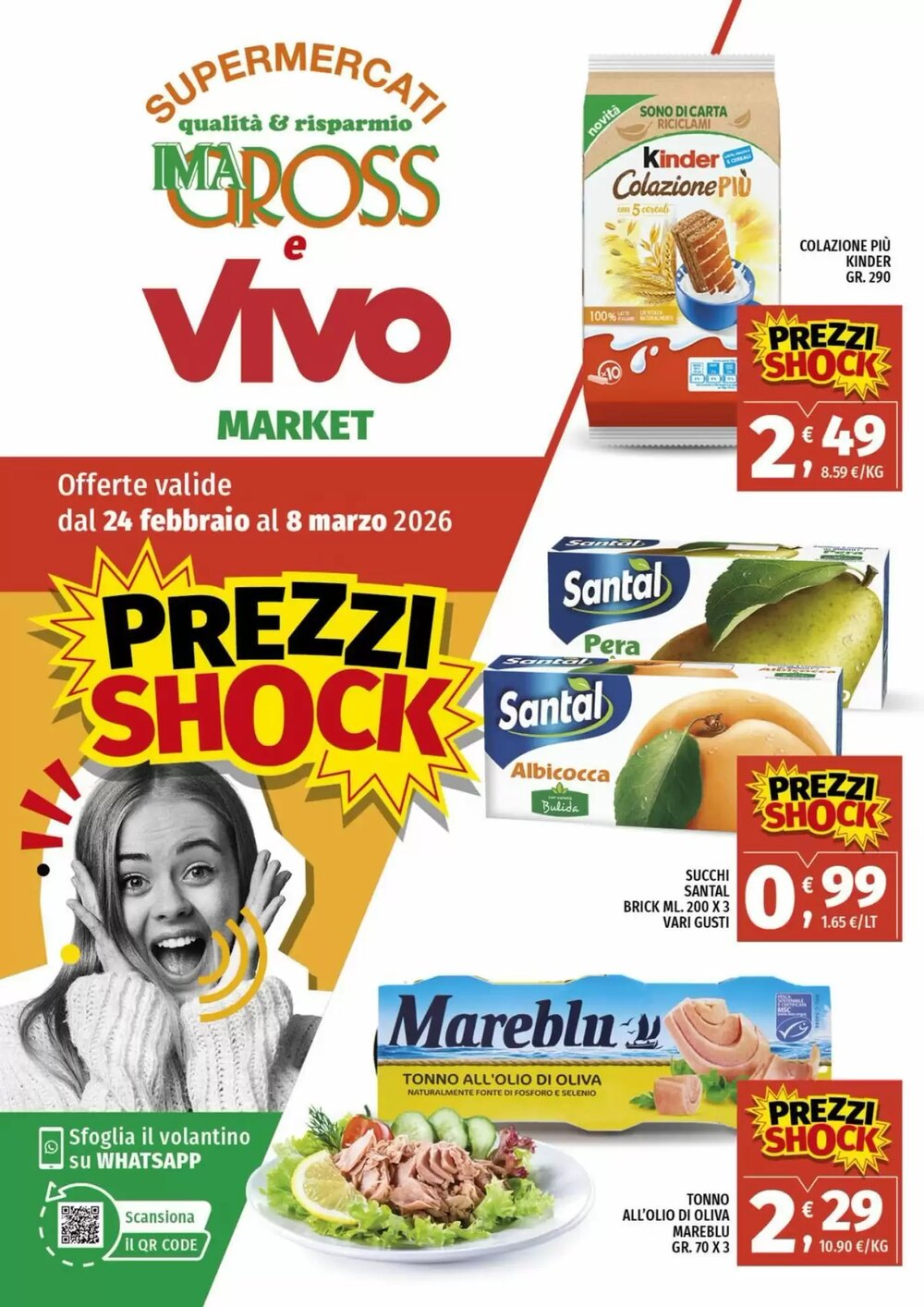 Volantino promozionale Vivo Supermercati  valide dal 24/02/2026 - Pagina 1.