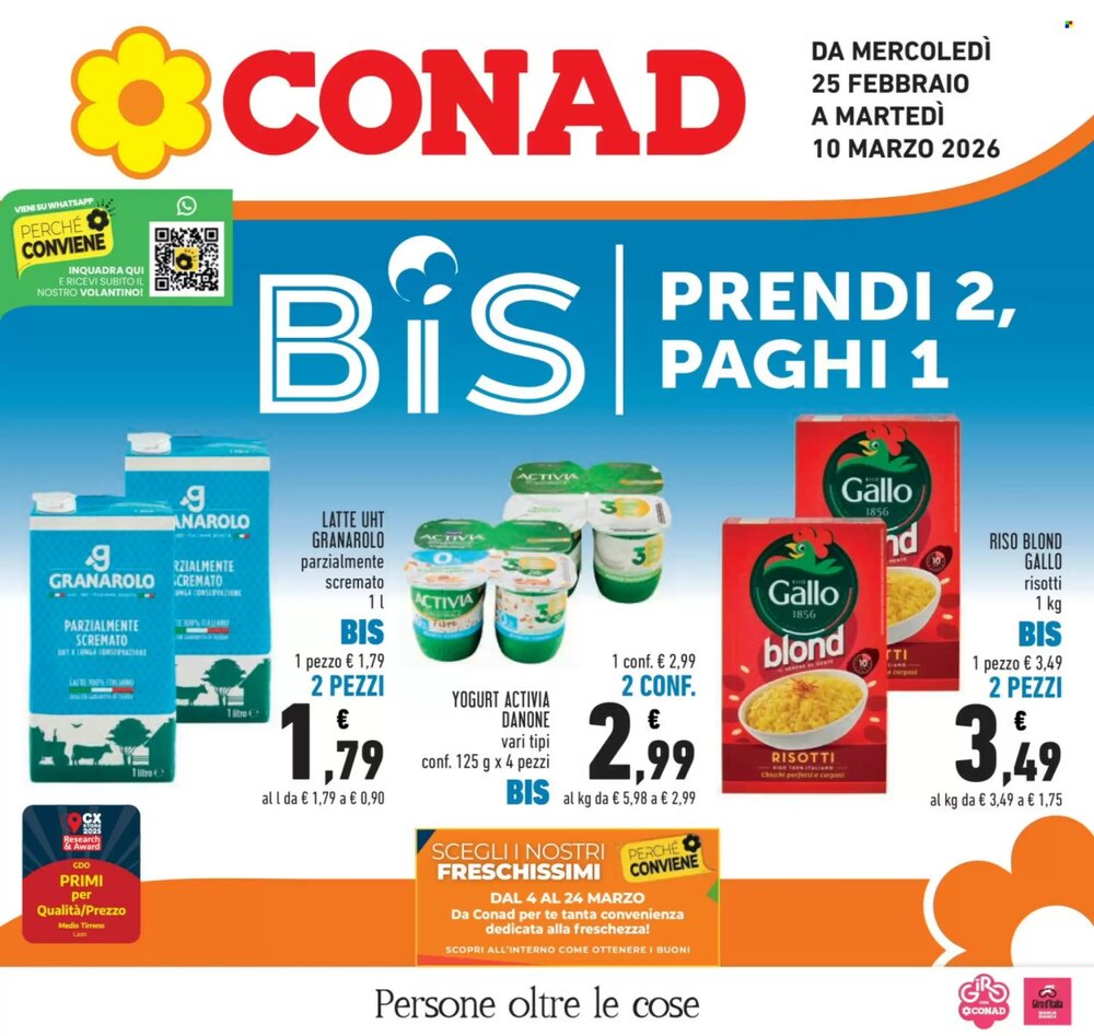Volantino promozionale Conad  valide dal 25/02/2026 - Pagina 1.