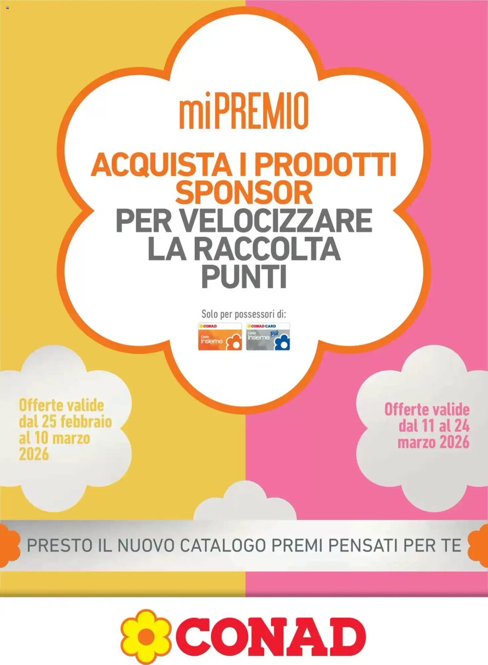 Volantino promozionale Conad  valide dal 25/02/2026 - Pagina 1.