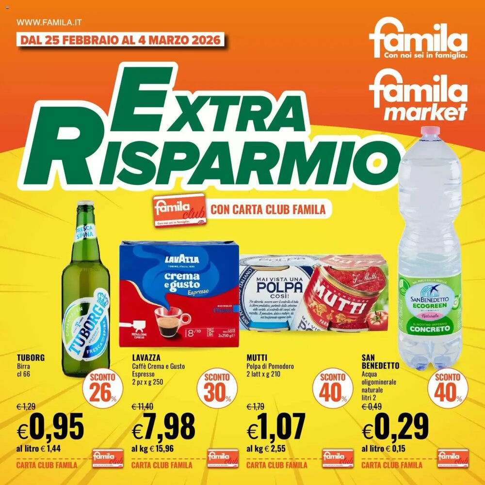 Volantino promozionale Famila valide dal 25/02/2026 - Pagina 1.