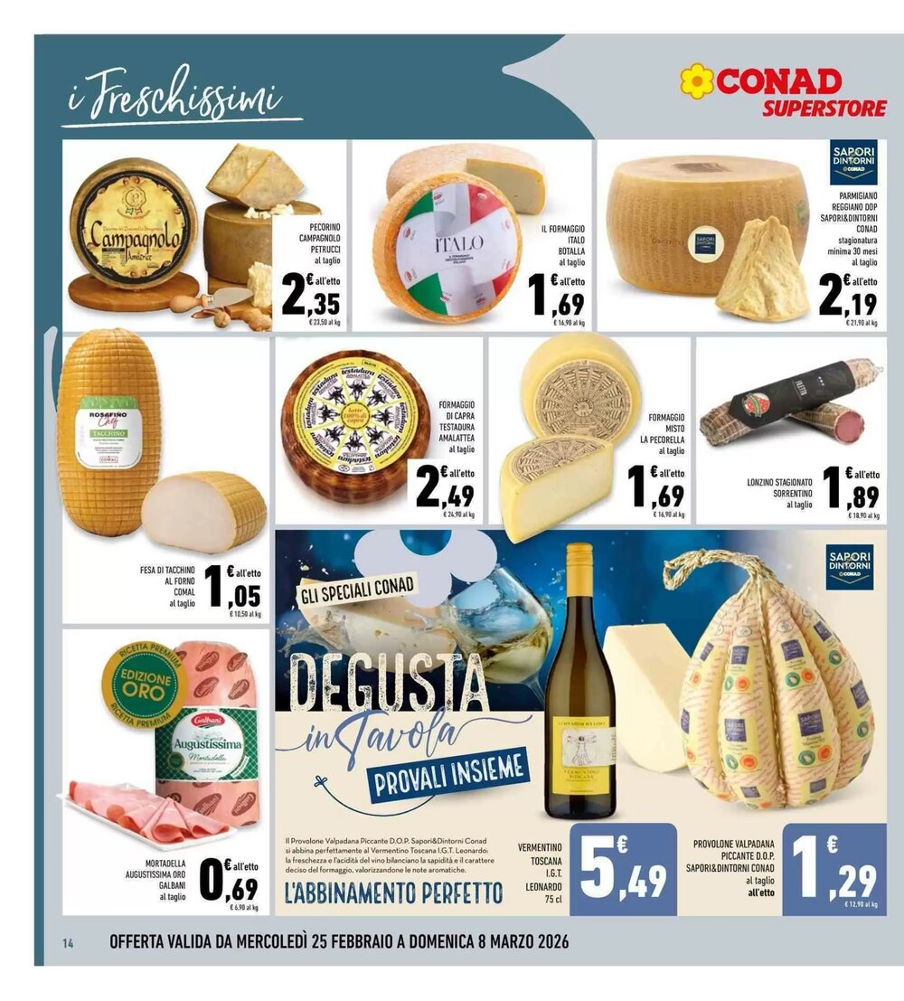 Volantino promozionale Conad Superstore  valide dal 25/02/2026 - Pagina 14.
