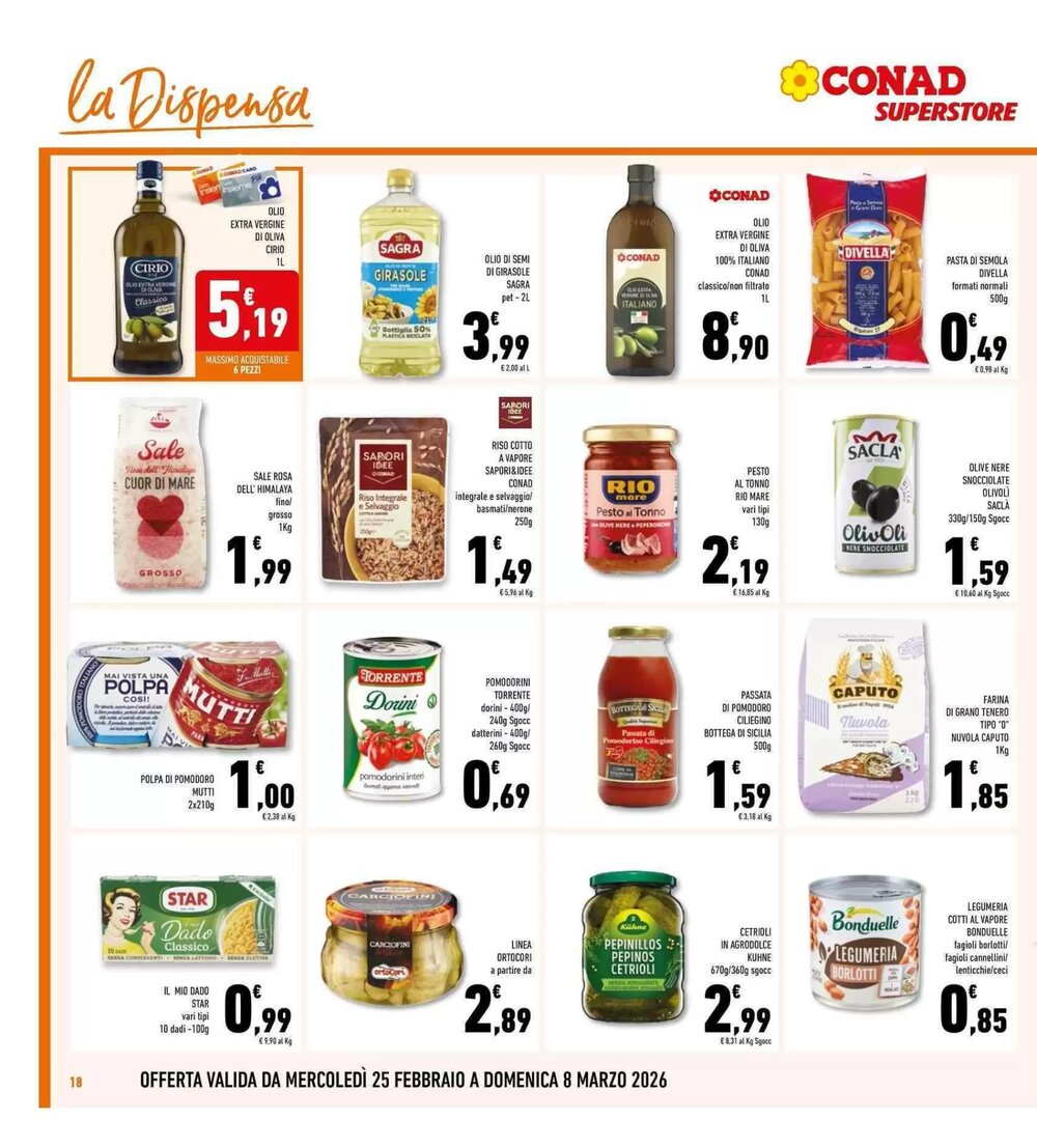 Volantino promozionale Conad Superstore  valide dal 25/02/2026 - Pagina 18.
