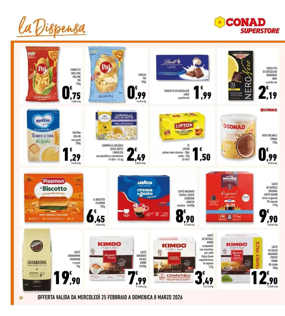 Volantino promozionale Conad Superstore  valide dal 25/02/2026 - Pagina 20.