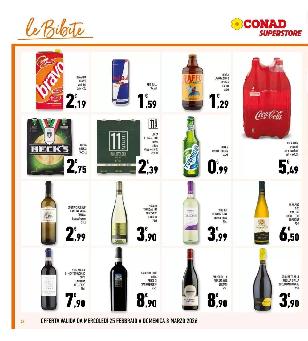 Volantino promozionale Conad Superstore  valide dal 25/02/2026 - Pagina 22.