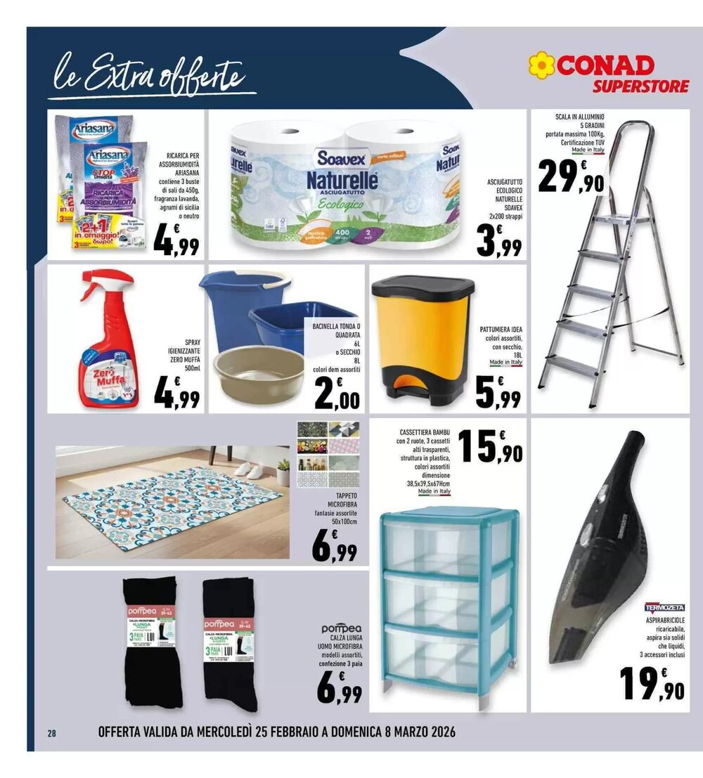 Volantino promozionale Conad Superstore  valide dal 25/02/2026 - Pagina 28.