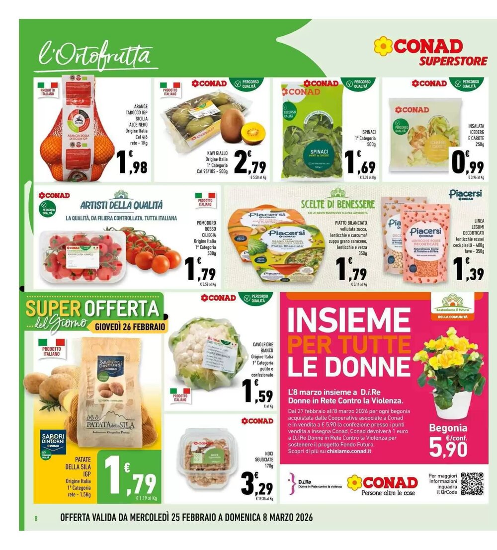 Volantino promozionale Conad Superstore  valide dal 25/02/2026 - Pagina 8.