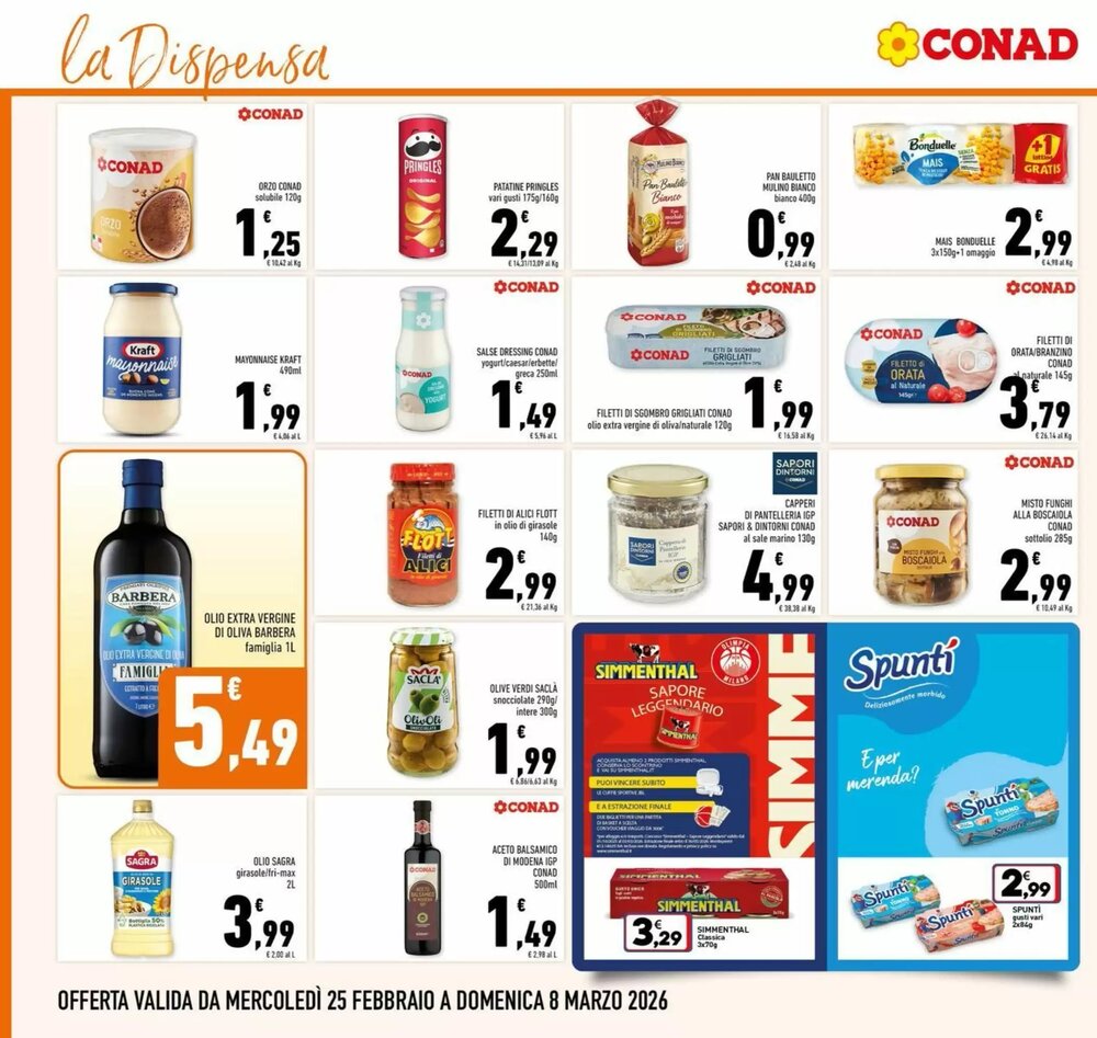 Volantino promozionale Conad  valide dal 25/02/2026 - Pagina 16.