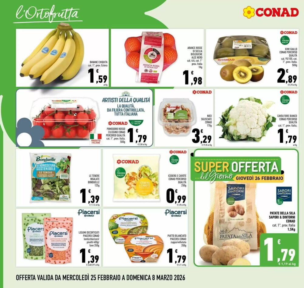 Volantino promozionale Conad  valide dal 25/02/2026 - Pagina 6.