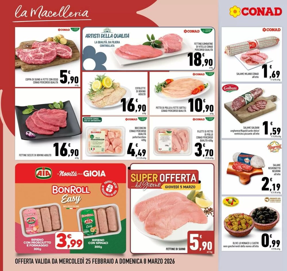 Volantino promozionale Conad  valide dal 25/02/2026 - Pagina 8.
