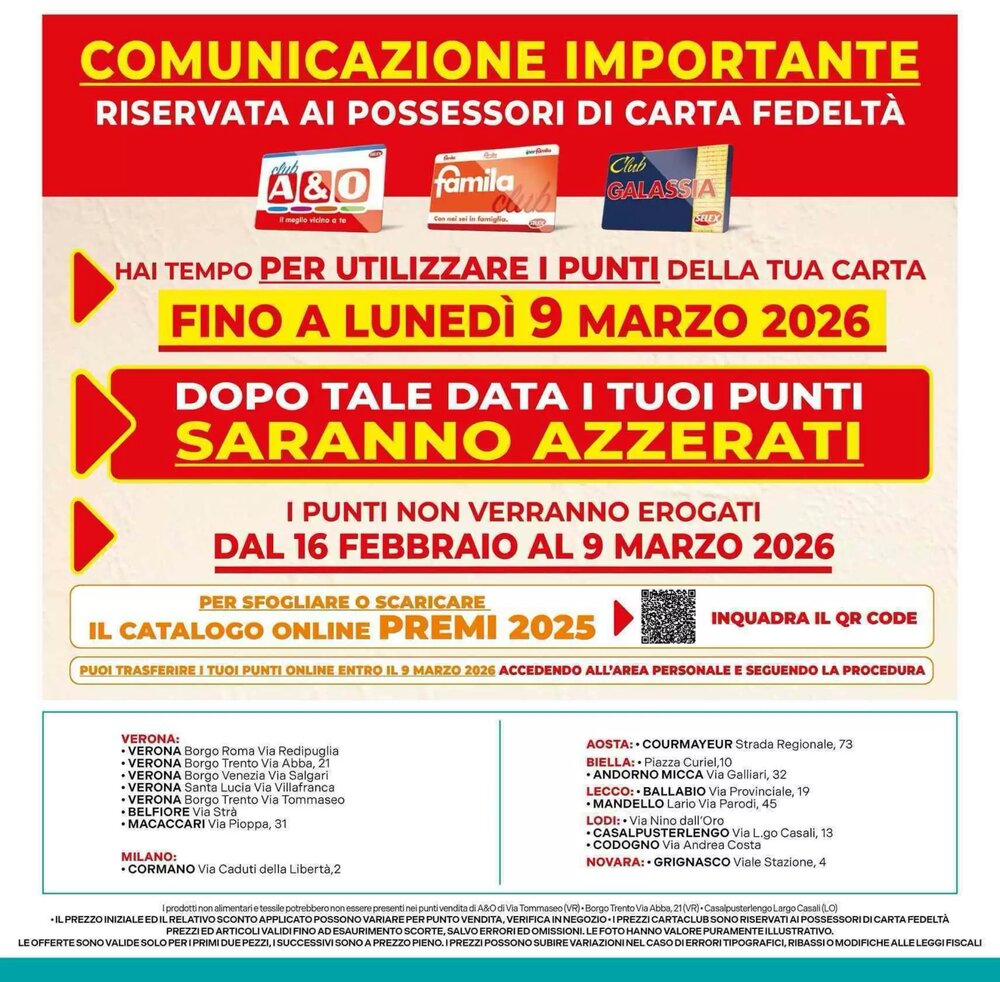 Volantino promozionale A&o  valide dal 25/02/2026 - Pagina 16.