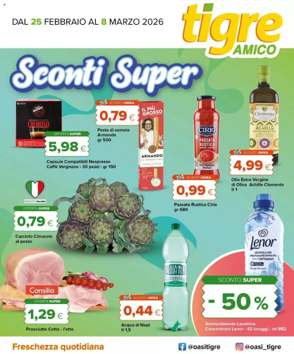 Volantino promozionale Tigre Amico  valide dal 25/02/2026 - Pagina 1.
