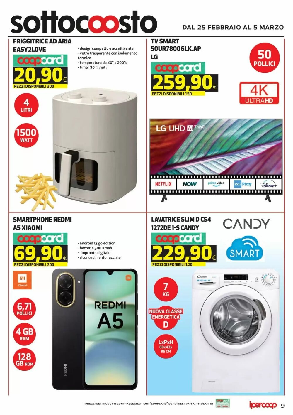 Volantino promozionale Coop Master Alleanza 3.0  valide dal 25/02/2026 - Pagina 9.