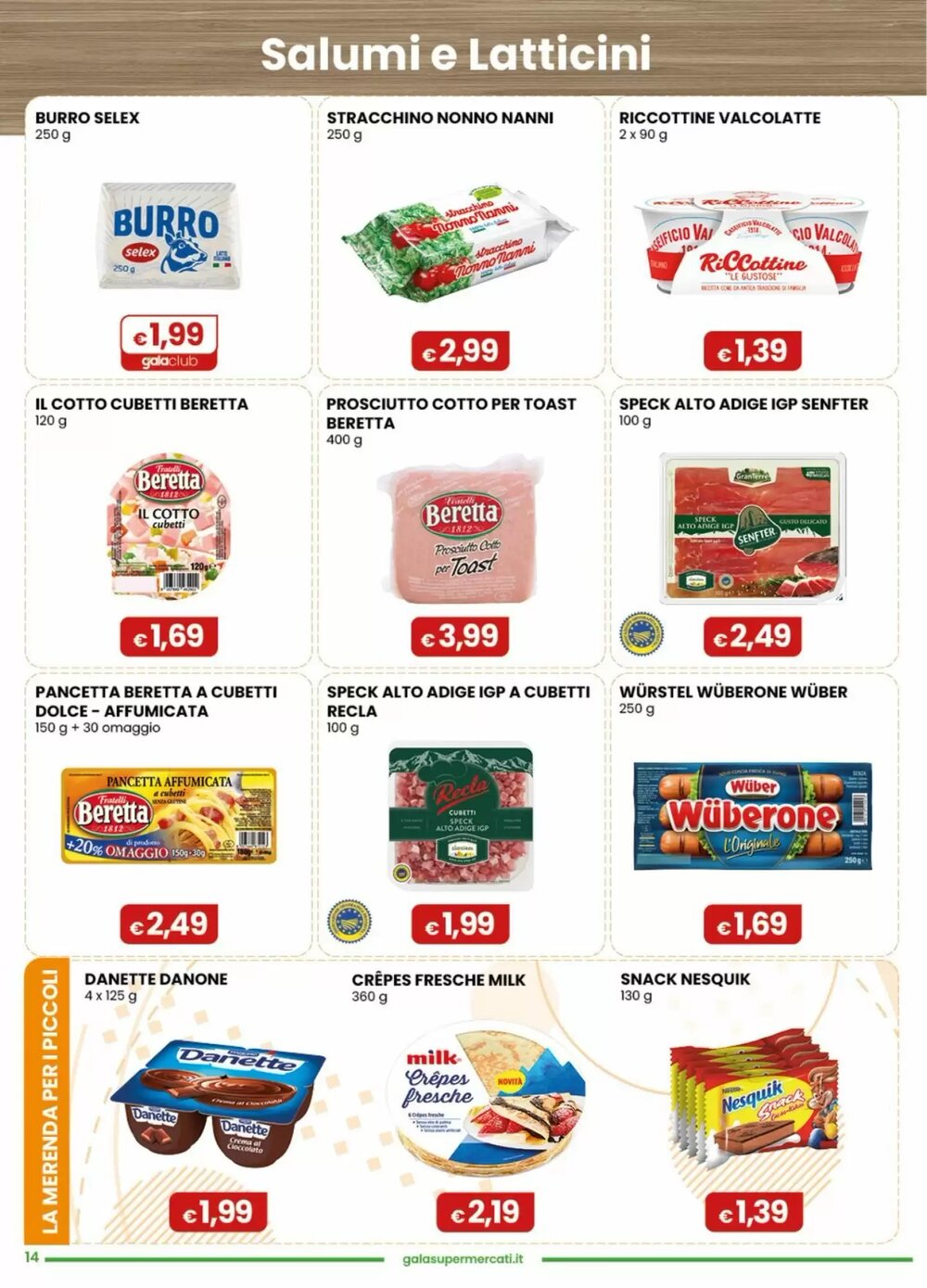 Volantino promozionale Gala Supermercati  valide dal 25/02/2026 - Pagina 14.