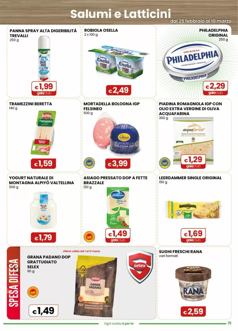 Volantino promozionale Gala Supermercati  valide dal 25/02/2026 - Pagina 15.