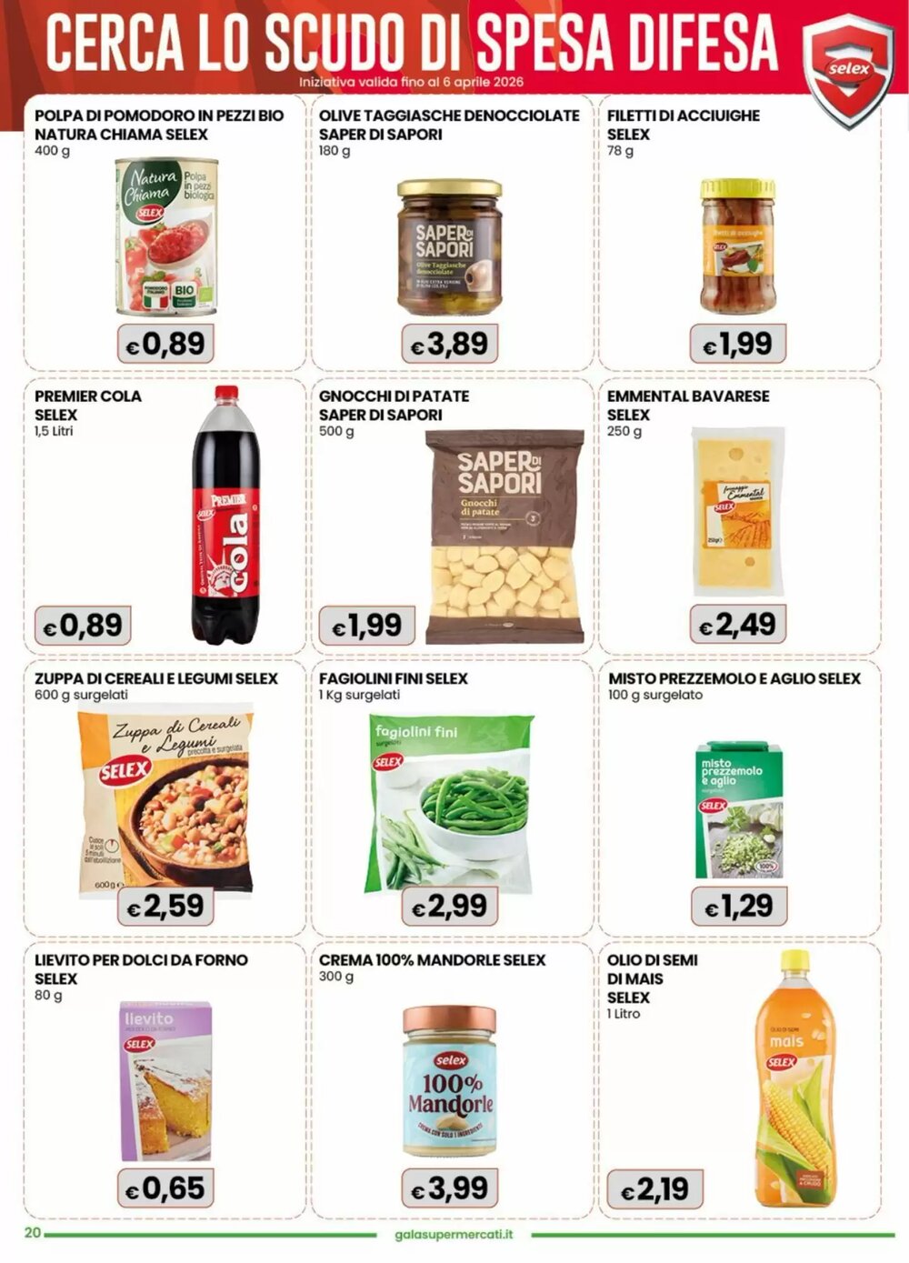 Volantino promozionale Gala Supermercati  valide dal 25/02/2026 - Pagina 20.