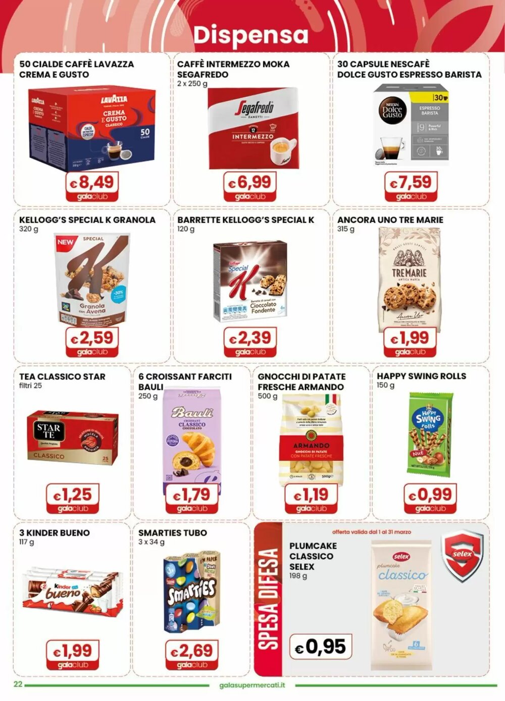 Volantino promozionale Gala Supermercati  valide dal 25/02/2026 - Pagina 22.