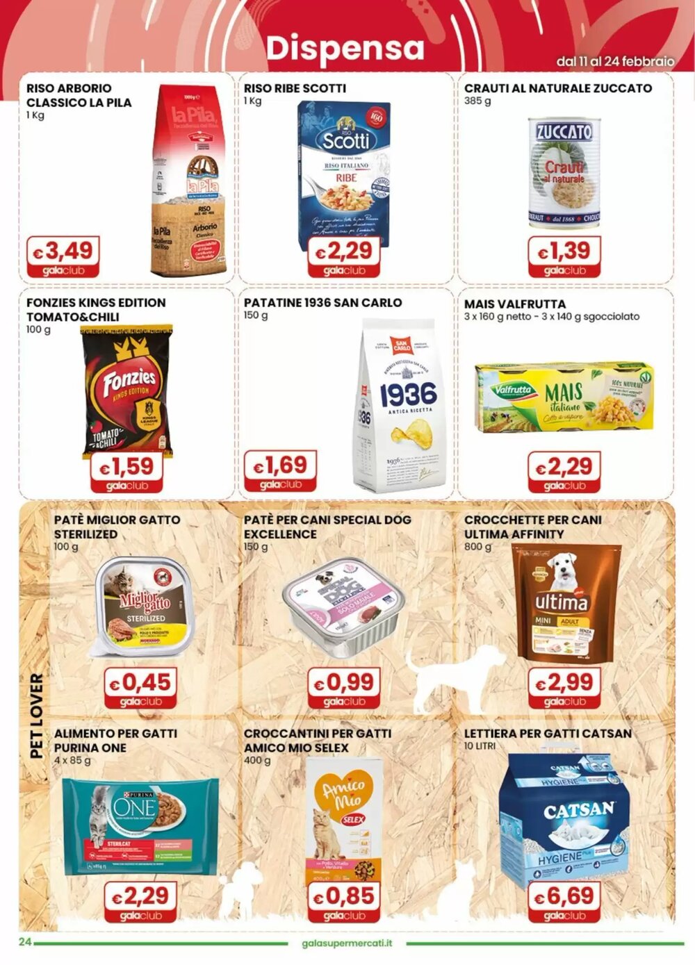 Volantino promozionale Gala Supermercati  valide dal 25/02/2026 - Pagina 24.