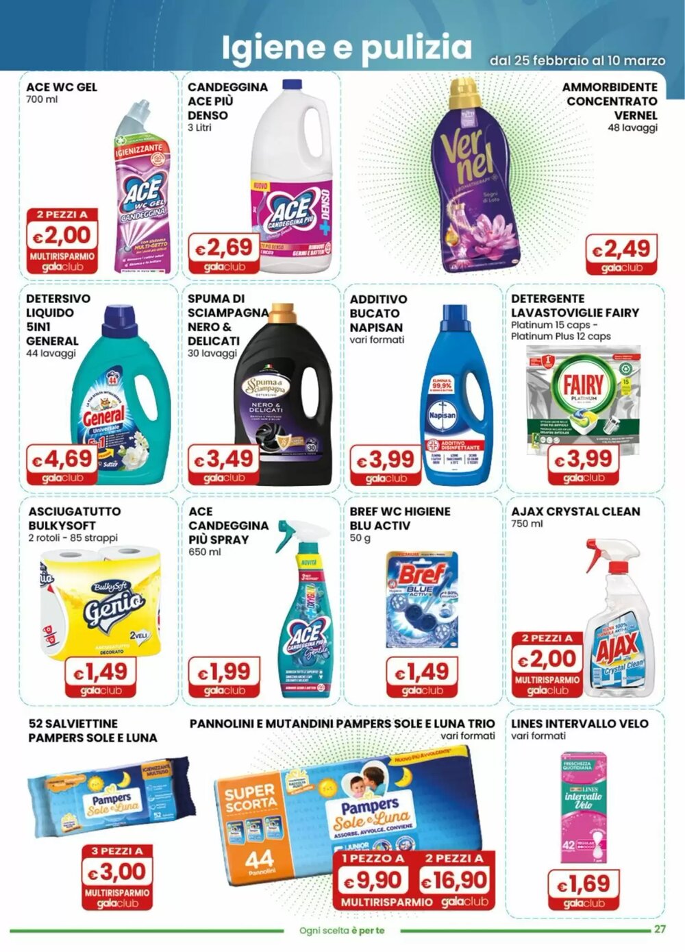 Volantino promozionale Gala Supermercati  valide dal 25/02/2026 - Pagina 27.