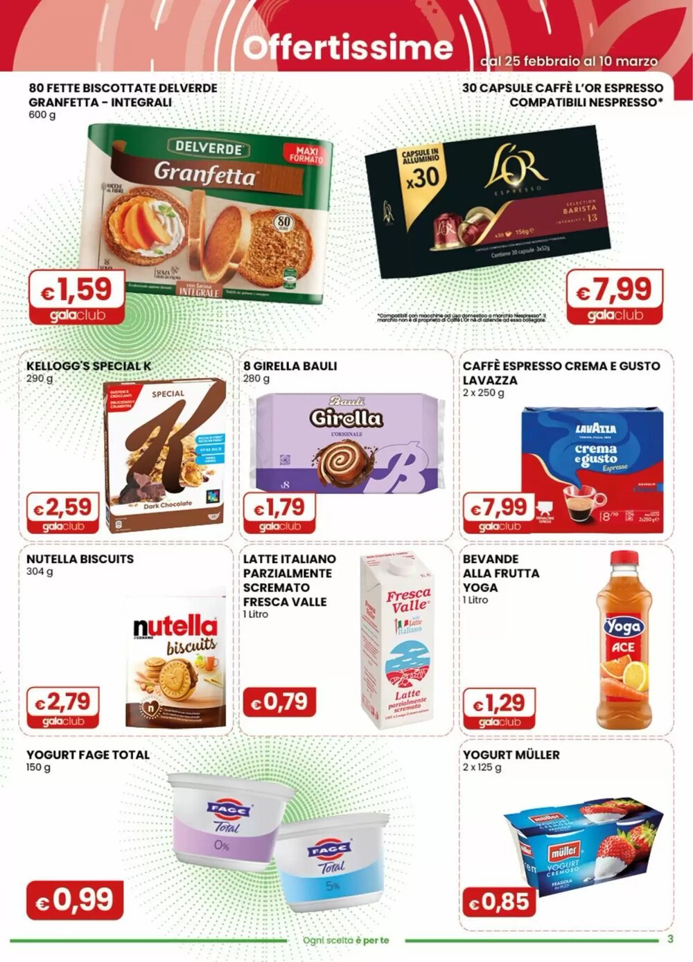 Volantino promozionale Gala Supermercati  valide dal 25/02/2026 - Pagina 3.