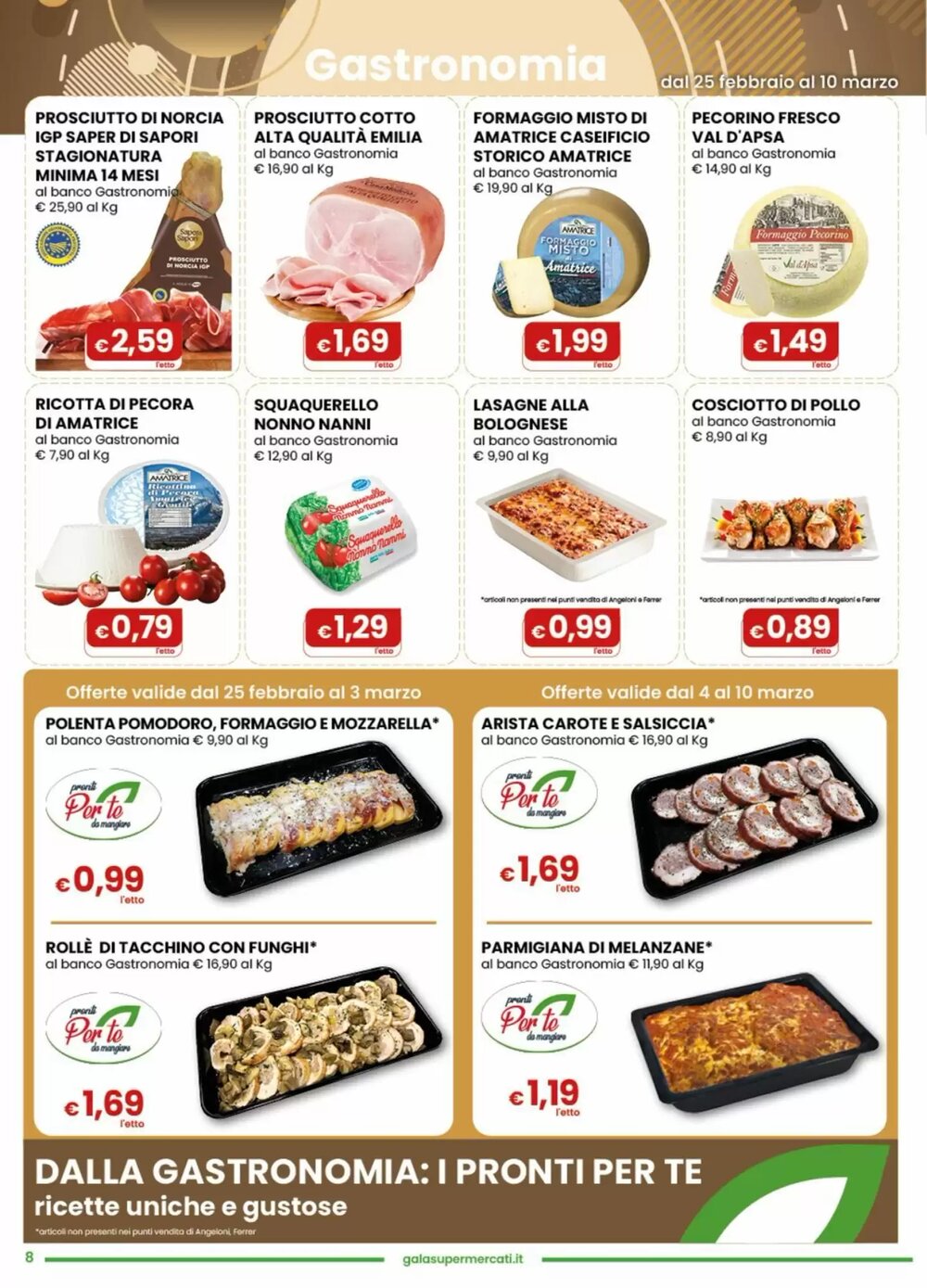 Volantino promozionale Gala Supermercati  valide dal 25/02/2026 - Pagina 8.