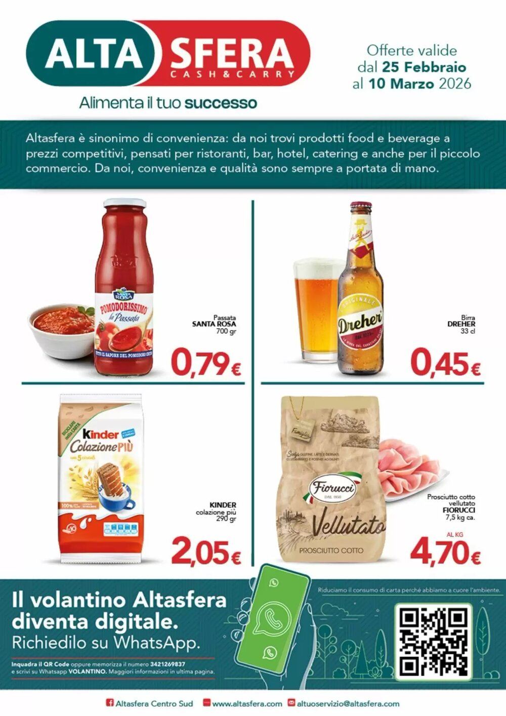 Volantino promozionale Altasfera  valide dal 25/02/2026 - Pagina 1.