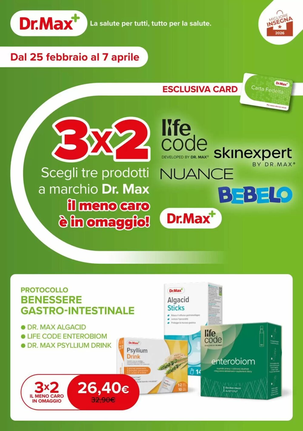 Volantino promozionale Dr.Max  valide dal 25/02/2026 - Pagina 1.