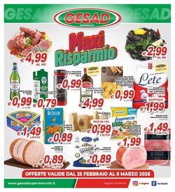 Volantino promozionale Gesad Supermercati  valide dal 25/02/2026