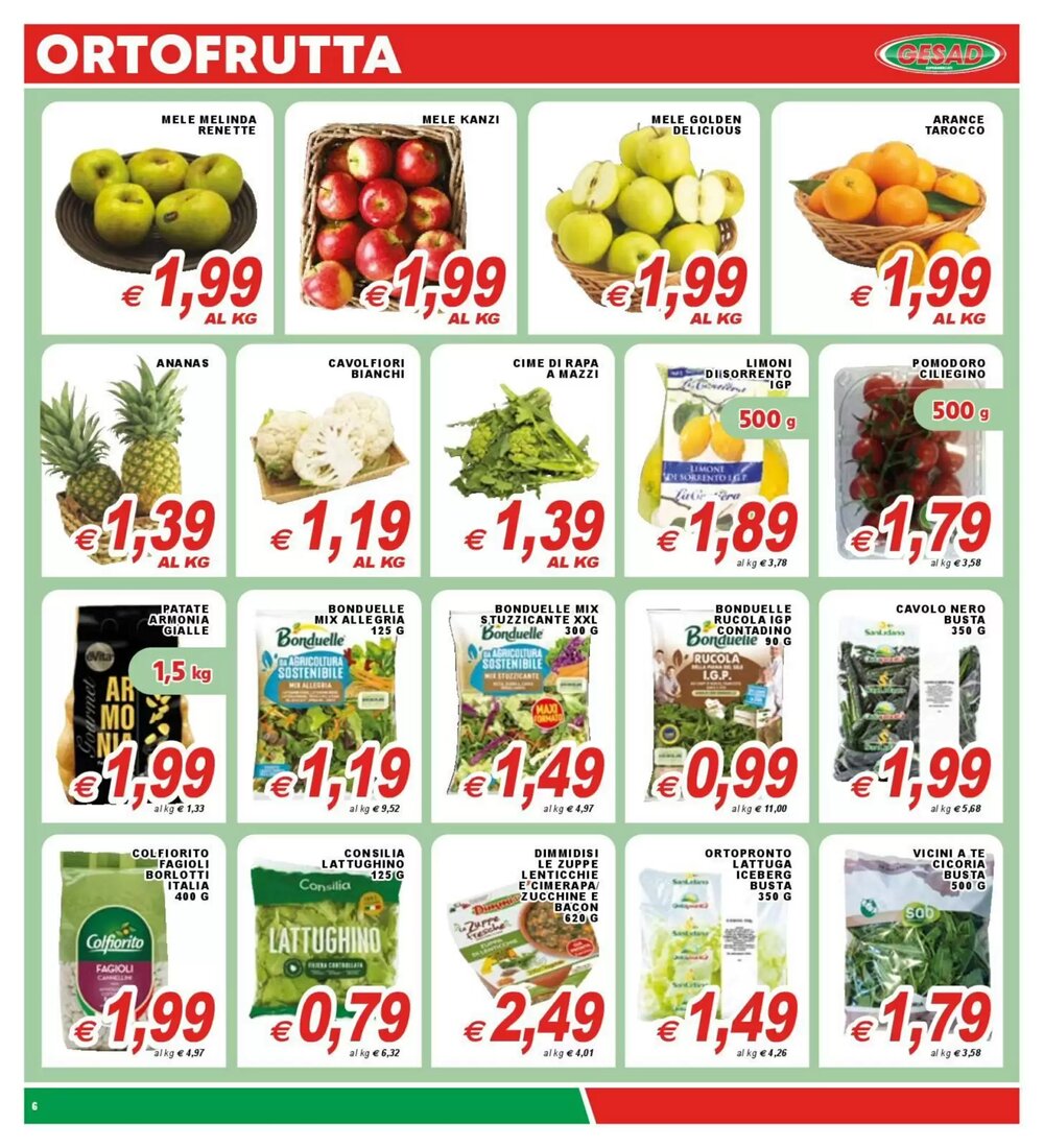 Volantino promozionale Gesad Supermercati  valide dal 25/02/2026 - Pagina 6.