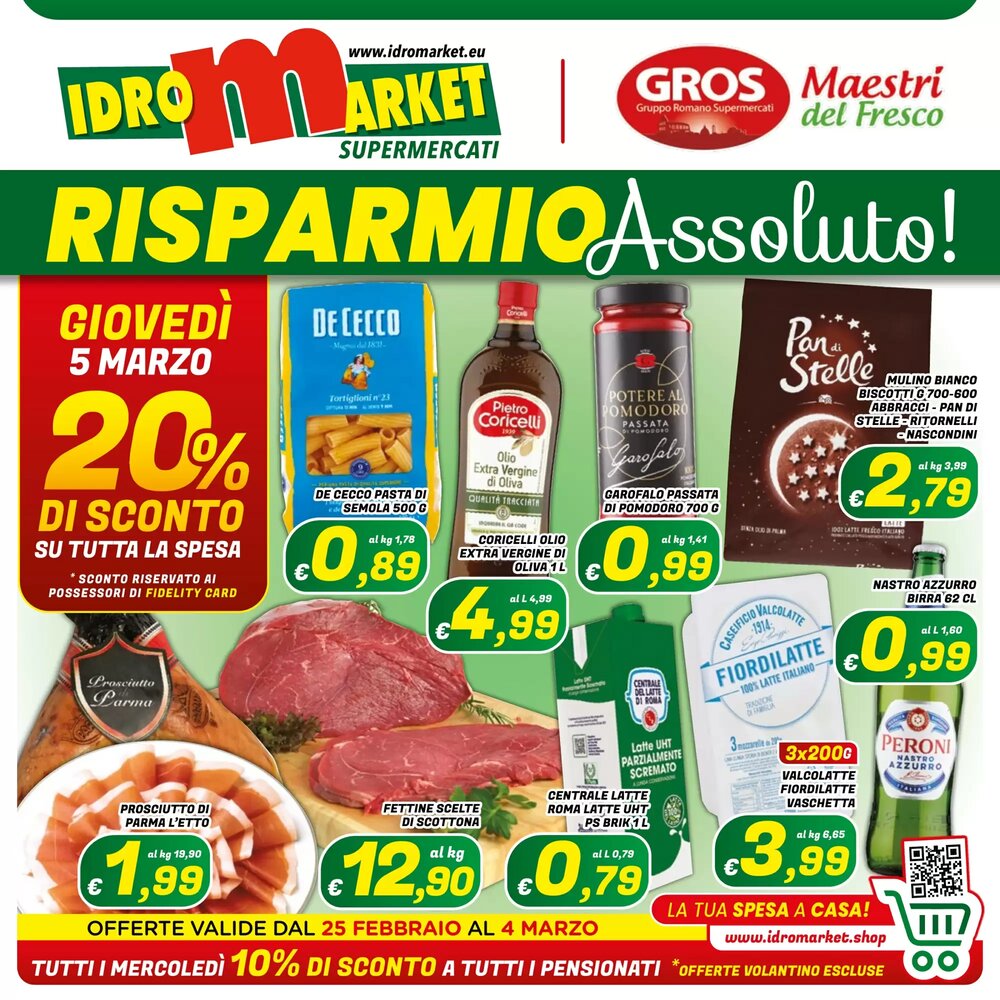 Volantino promozionale Idromarket  valide dal 25/02/2026 - Pagina 1.