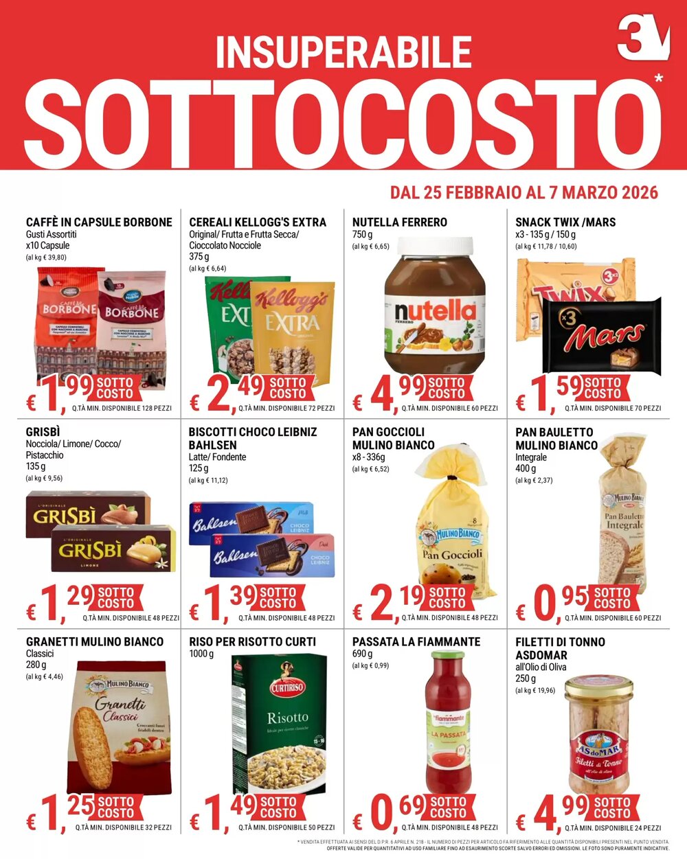 Volantino promozionale Tre Valli Supermercato  valide dal 25/02/2026 - Pagina 3.