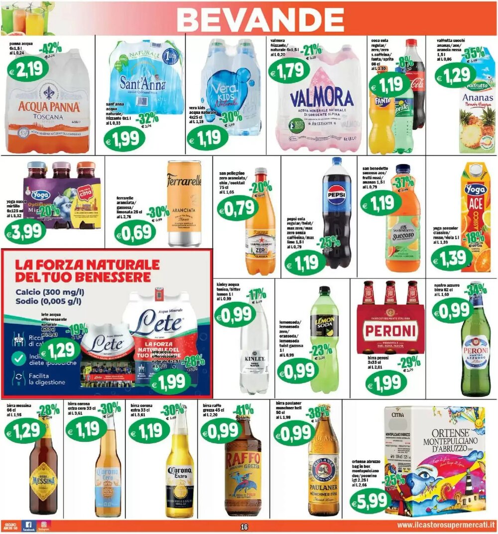 Volantino promozionale Il Castoro Supermercati  valide dal 25/02/2026 - Pagina 16.