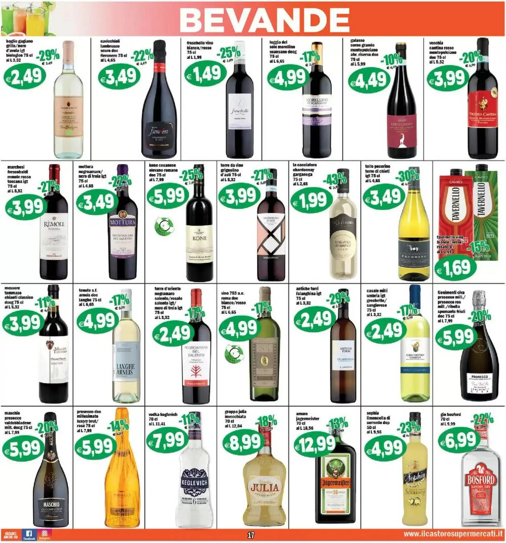 Volantino promozionale Il Castoro Supermercati  valide dal 25/02/2026 - Pagina 17.
