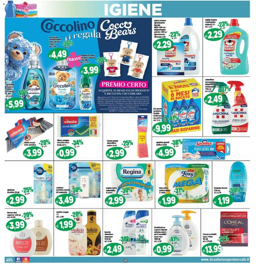 Volantino promozionale Il Castoro Supermercati  valide dal 25/02/2026 - Pagina 18.