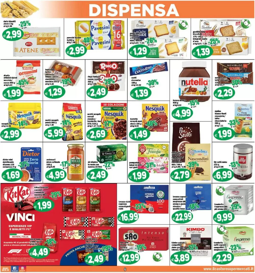 Volantino promozionale Il Castoro Supermercati  valide dal 25/02/2026 - Pagina 6.