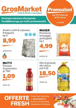 Volantino promozionale GrosMarket valide dal 25/02/2026