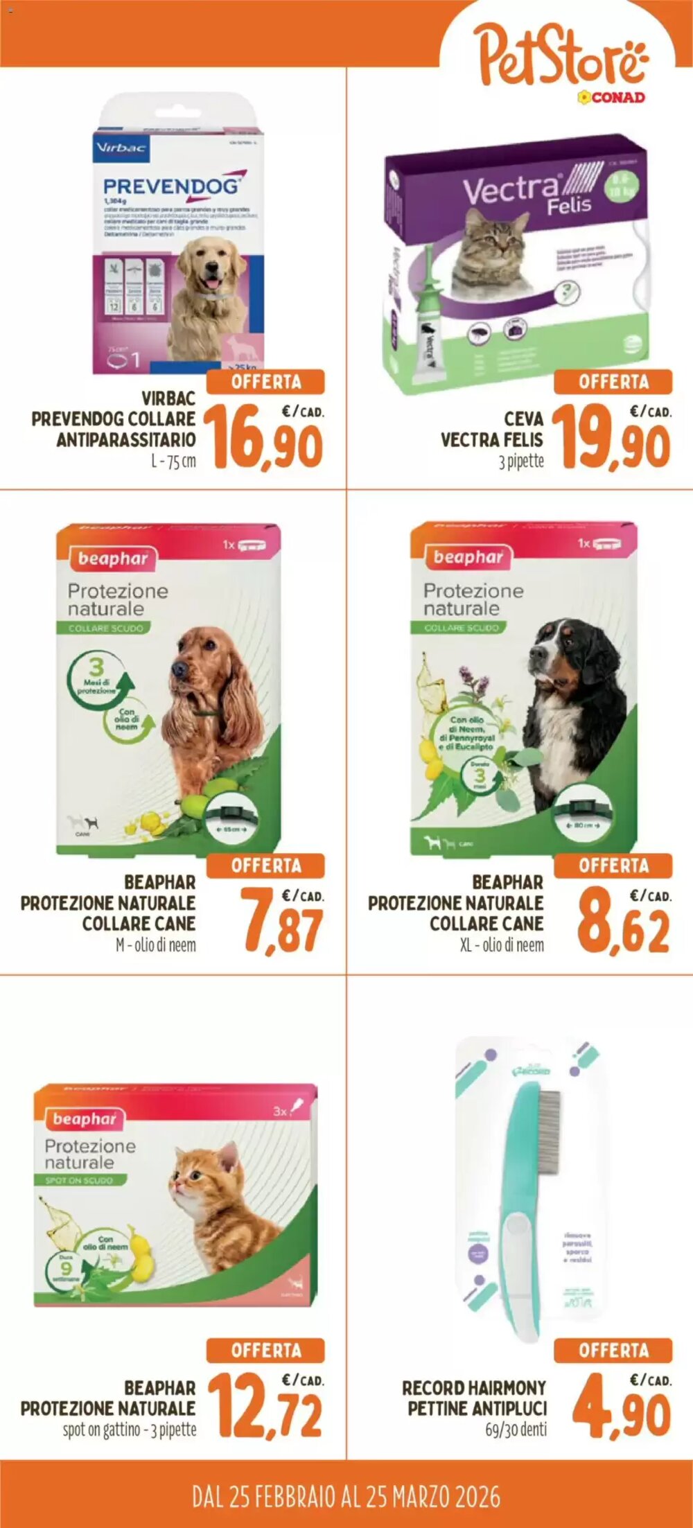 Volantino promozionale Pet Store Conad  valide dal 25/02/2026 - Pagina 2.
