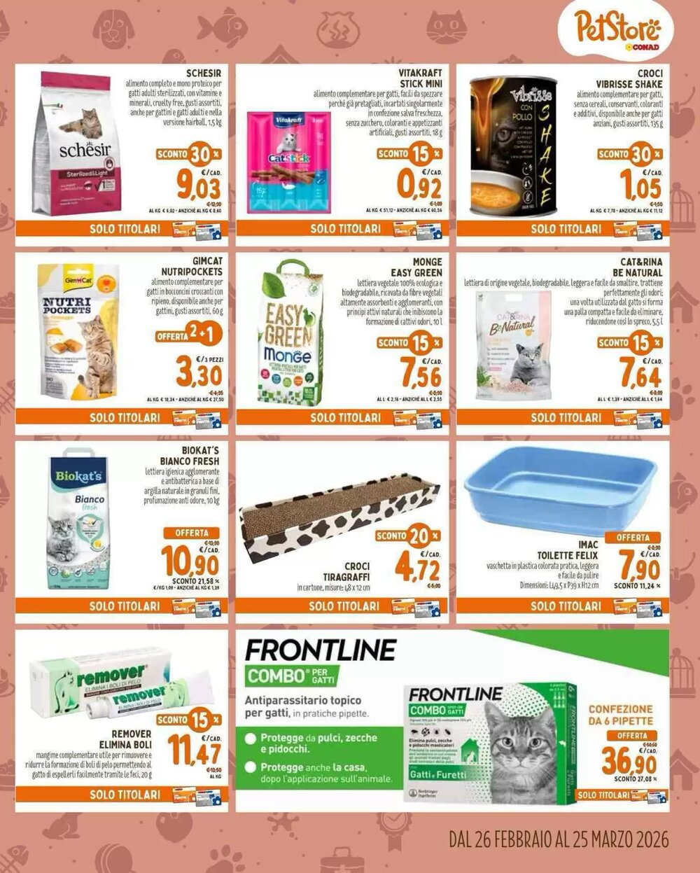 Volantino promozionale Pet Store Conad  valide dal 26/02/2026 - Pagina 5.