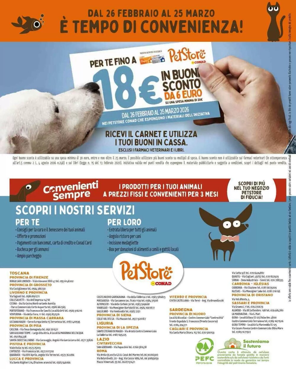 Volantino promozionale Pet Store Conad  valide dal 26/02/2026 - Pagina 8.