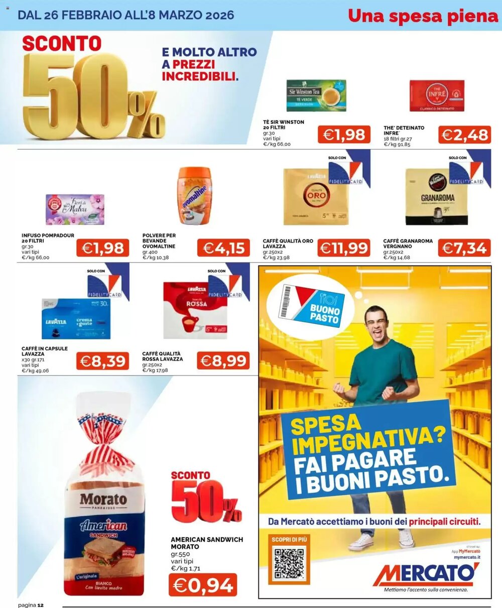 Volantino promozionale Mercatò  valide dal 26/02/2026 - Pagina 12.
