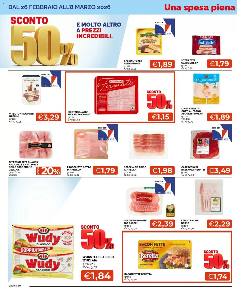Volantino promozionale Mercatò  valide dal 26/02/2026 - Pagina 26.