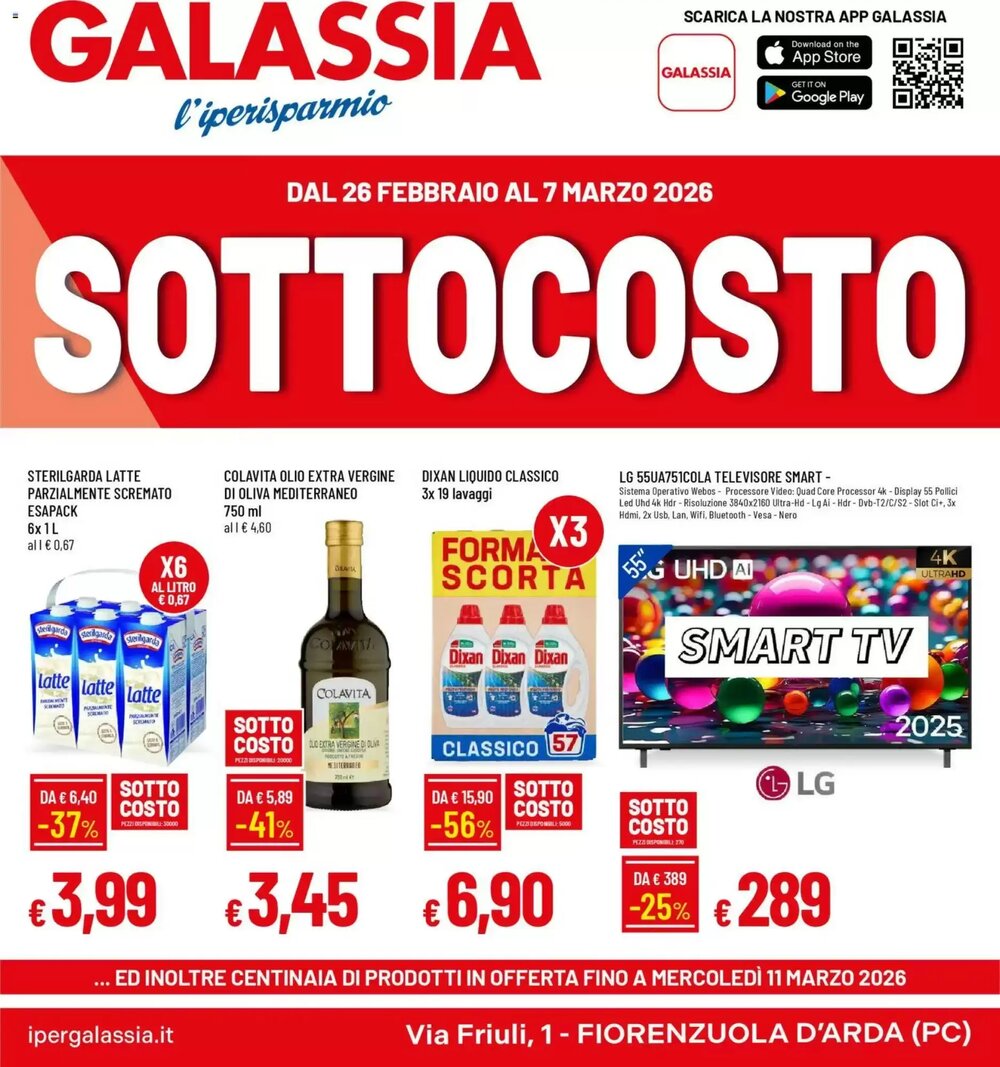 Volantino promozionale Galassia  valide dal 26/02/2026 - Pagina 1.