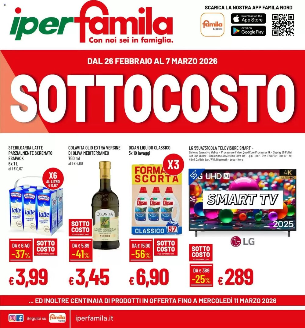 Volantino promozionale IperFamila  valide dal 26/02/2026 - Pagina 1.
