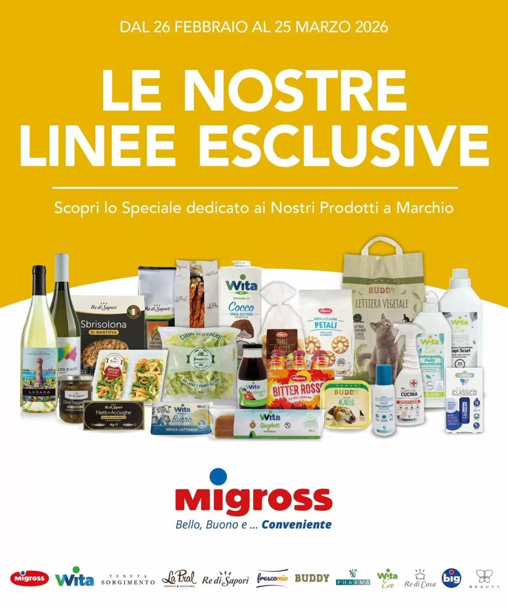 Volantino promozionale Migross Superstore  valide dal 26/02/2026 - Pagina 1.