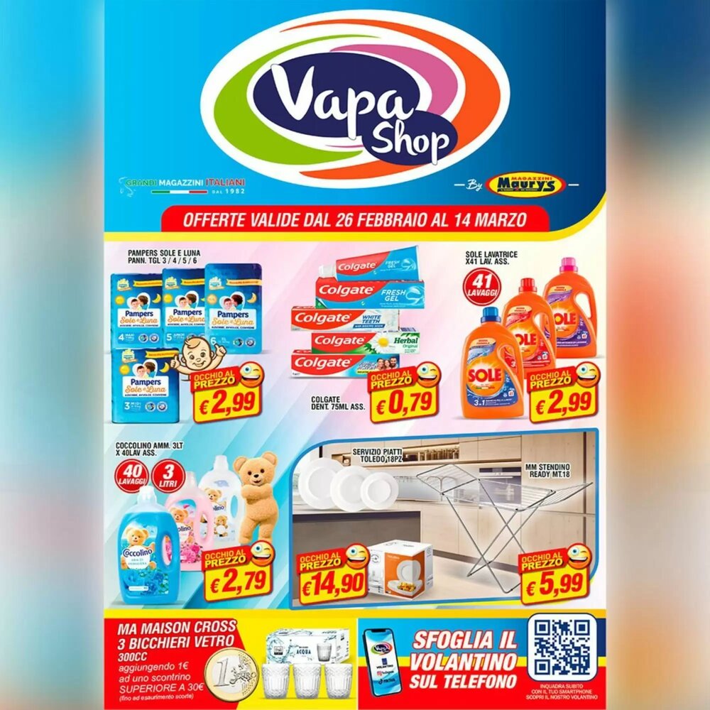 Volantino promozionale Vapashop  valide dal 26/02/2026 - Pagina 1.